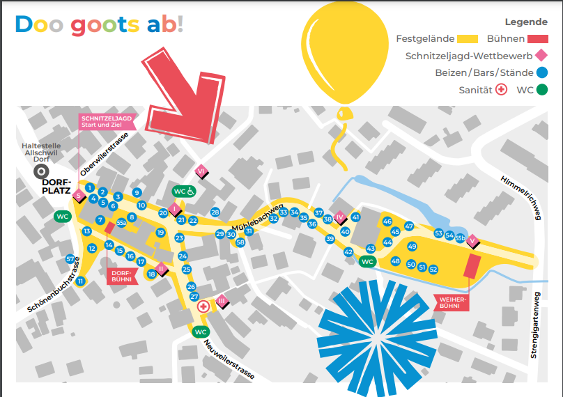 Dorffest Allschwil 2022 Cleff Waggis